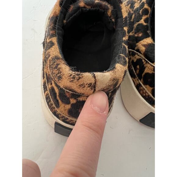 AllSaints Women's Mercia Leopard Trainers Sneaker Lace Up Brown/Black Size 37 - Picture 13 of 14